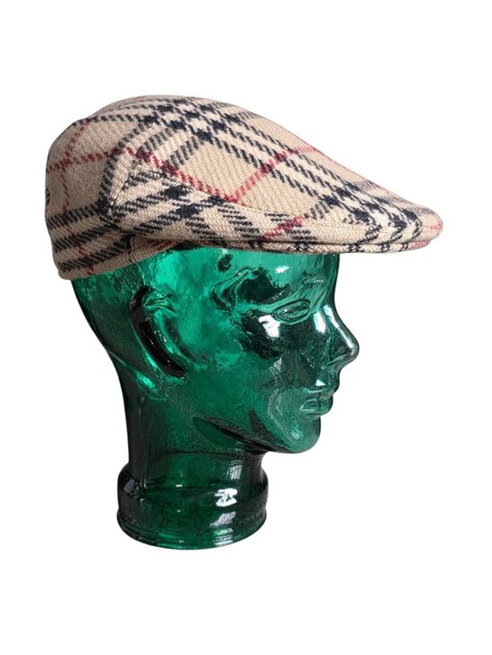 Burberry Other - Vintage Burberry Wool Nova Check Newsboy Cap Size L